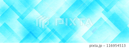 青　四角　テクノロジー　模様　背景	 116954513
