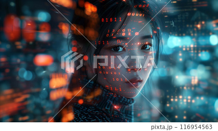 Asian IT specialist remains on high alert, anticipating the ever-evolving tactics of AI adversaries 116954563