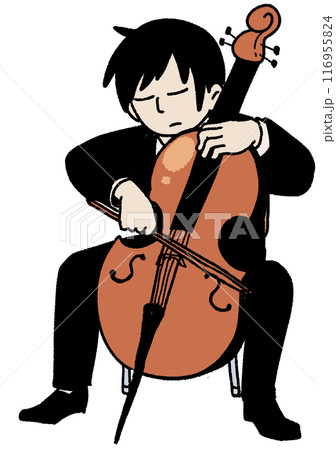 チェロ奏者 116955824