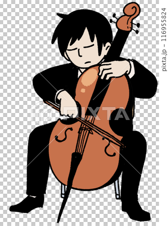 チェロ奏者 116955824