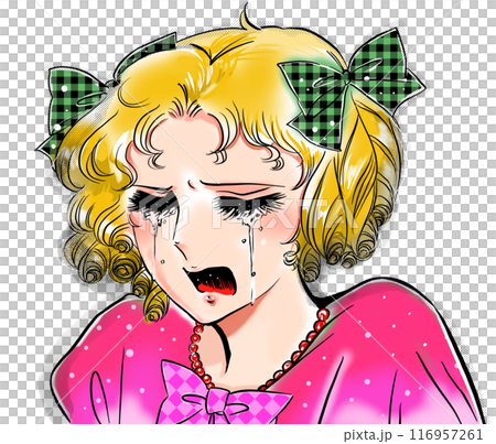 70年代少女漫画風金髪のお嬢様が失恋して泣き叫ぶイラスト 70年代少女漫画風金髪のお嬢様が失恋して泣き叫ぶイラスト 116957261