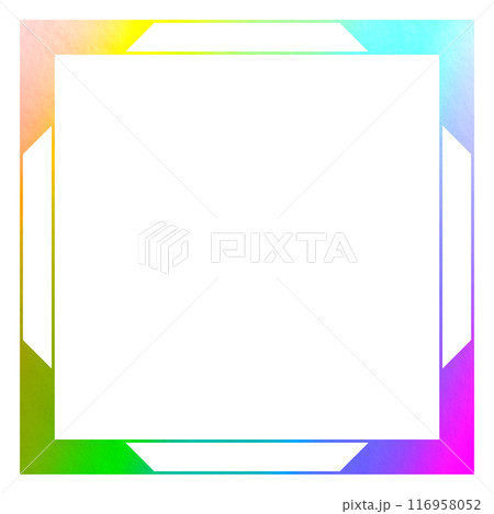 ホログラム_フレーム_四角 ホログラム_フレーム_四角 116958052