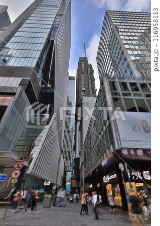 July 1 2024 Busy street near Theatre Lane Central, Hong Kong July 1 2024 Busy street near Theatre Lane Central, Hong Kong 116958113