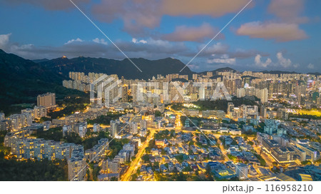 July 5 2024 Night, residential district at kowloon tong, hk 116958210