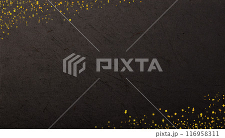 黒い和柄 和紙の背景 116958311