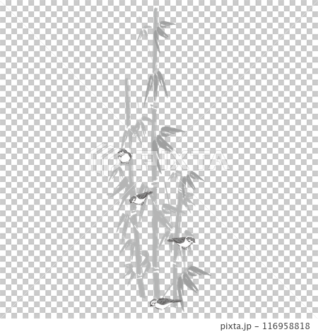 竹のイラストを使った素材 116958818