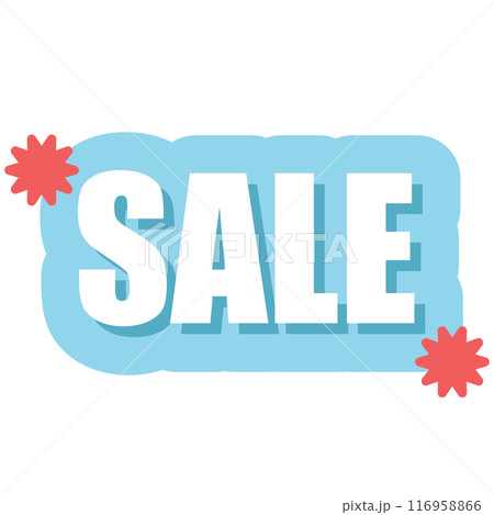 SALE tag button in pastel for online shopping, marketing, promotion, sticker, banner, special price, discount, business, social media, print, ads, sign, symbol, campaign badge, web button, brochure 116958866