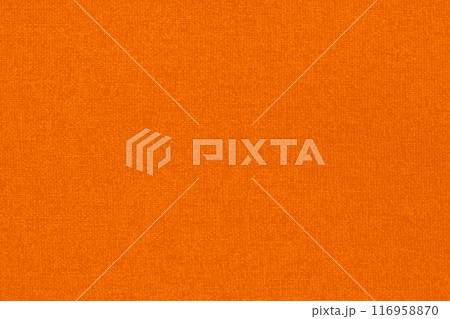 Orange fabric cloth texture background, seamless pattern of natural textile. 116958870