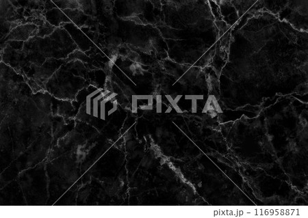 Black grey background marble wall texture for design art work, seamless pattern of tile stone with bright and luxury. 116958871