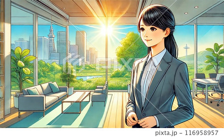 スーツを着た女性 スーツを着た女性 116958957