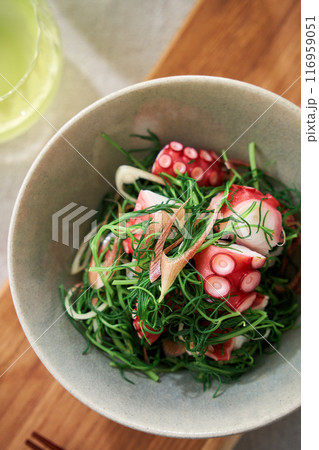 おかひじきとタコの酢の物 116959051