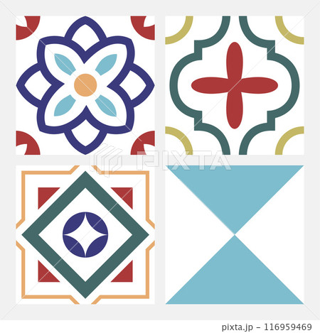 abstract colored flowerish tiles abstract colored flowerish tiles 116959469