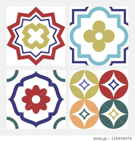 abstract colored ornamental tiles abstract colored ornamental tiles 116959474