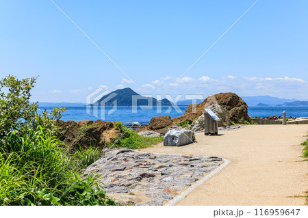 伊良湖岬遊歩道から見た神島 愛知県田原市 伊良湖岬遊歩道から見た神島 愛知県田原市 116959647