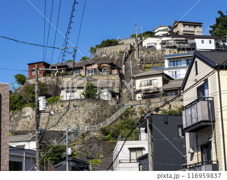 映画「海猿」のロケ地で有名な両城の200階段 116959837