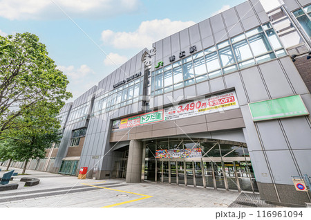 北海道帯広市 晴天のJR帯広駅 北海道帯広市 晴天のJR帯広駅 116961094