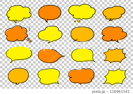 彩色語音氣泡_粗線_黃色調 116961581