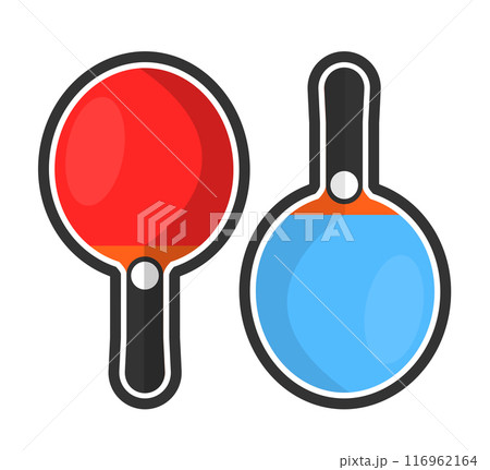 Ping Pong Paddles Vector illustration Ping Pong Paddles Vector illustration 116962164