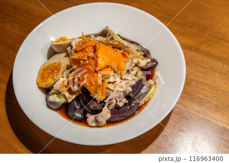 なすと豚肉の煮浸し 116963400