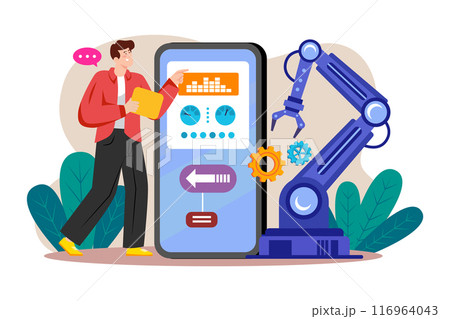 Production Automation with mobile app 116964043