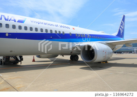 羽田空港の沖留めの機体　ボーイング737-800 116964272