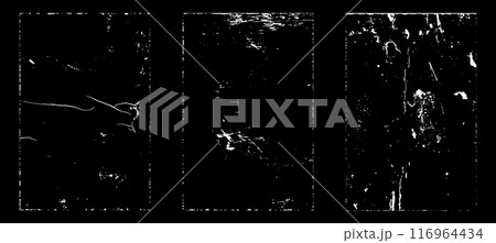 Black and white grunge. Distress overlay texture. Abstract surface dust and rough dirty wall background concept. Distress illustration simply place over object to create grunge effect. Vector EPS10. Black and white grunge. Distress overlay texture. Abstract surface dust and rough dirty wall background concept. Distress illustration simply place over object to create grunge effect. Vector EPS10. 116964434