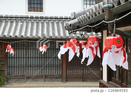 金魚提灯　柳井市の伝統工芸品　柳井市の町並み 116964593