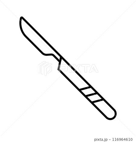 surgical scalpel icon symbol surgical scalpel icon symbol 116964610