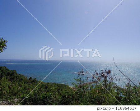 知念岬公園より望む太平洋(沖縄県南城市) 116964617