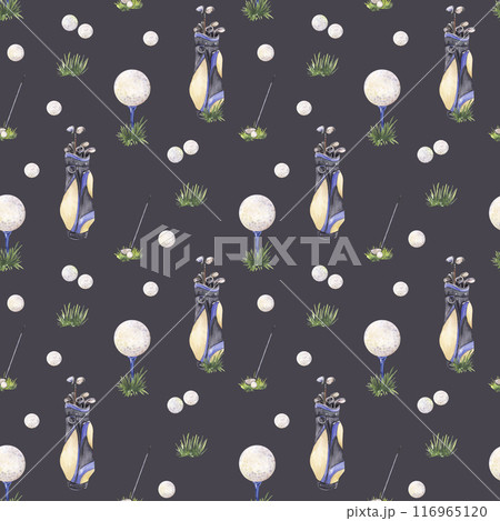 golf theme watercolor seamless pattern golf theme watercolor seamless pattern 116965120