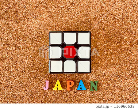 立体パズルで作った日本の国旗 116966638