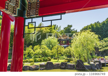 日本の中国庭園「瀋秀園」の風景【神奈川県・川崎市】 116966749