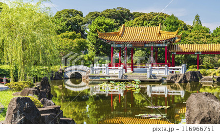 日本の中国庭園「瀋秀園」の風景【神奈川県・川崎市】 116966751