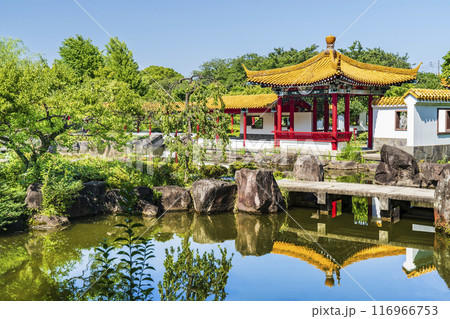 日本の中国庭園「瀋秀園」の風景【神奈川県・川崎市】 116966753