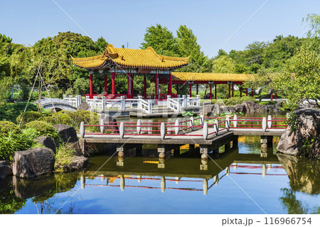 日本の中国庭園「瀋秀園」の風景【神奈川県・川崎市】 116966754