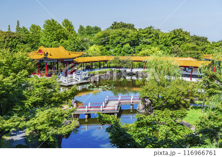 日本の中国庭園「瀋秀園」の風景【神奈川県・川崎市】 116966761