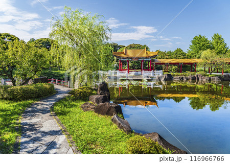 日本の中国庭園「瀋秀園」の風景【神奈川県・川崎市】 116966766