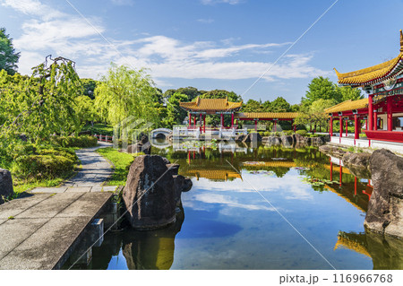 日本の中国庭園「瀋秀園」の風景【神奈川県・川崎市】 116966768