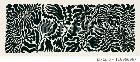 Floral Abstract Vector graphic Art Floral Abstract Vector graphic Art 116966967