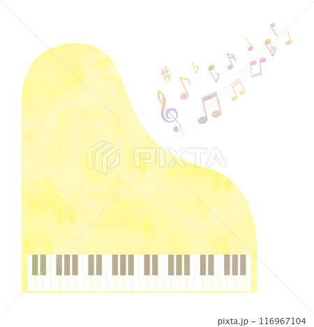 黄色のピアノ 116967104