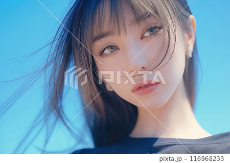 青空・さわやかな美しい女性・透明感「AI生成画像」 青空・さわやかな美しい女性・透明感「AI生成画像」 116968233