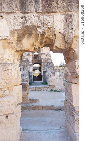 エル・ジェム円形闘技場のアーチ【チュニジア】 116968269