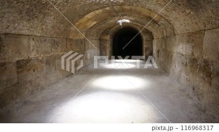 エル・ジェム円形闘技場の地下通路【チュニジア】 116968317