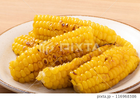 とうもろこしのバター醤油焼き 116968386