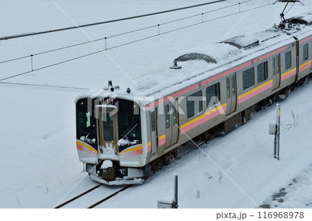 冬の越後線(新潟県) 冬の越後線(新潟県) 116968978