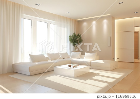 オシャレなリビングルーム・インテリア「AI生成画像」 オシャレなリビングルーム・インテリア「AI生成画像」 116969516