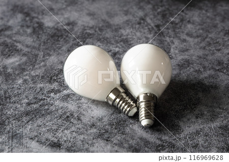 Set of Light bulbs, energy saving lamp. The concept of saving energy. Set of Light bulbs, energy saving lamp. The concept of saving energy. 116969628