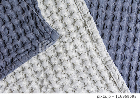 Textile background soft textured cotton fabric in gray tones Textile background soft textured cotton fabric in gray tones 116969698