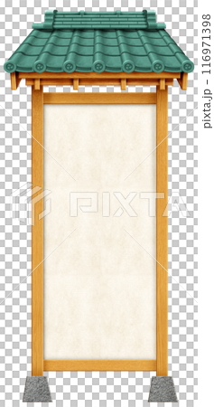 Material: Tile roof sign 116971398