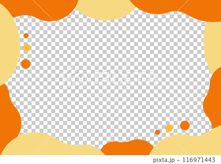 秋のおしゃれなフレーム背景4の2 116971443